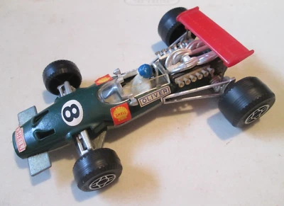 POLITOYS F7 BRM BRITISH RACING MOTORS F1 #8 TOY  1:32 GREEN DIE-CAST MODEL #136 - Image 1 of 4