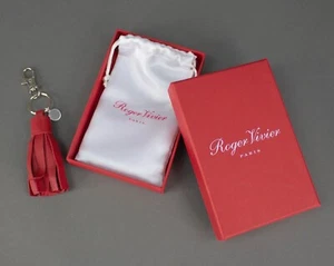 Roger Vivier Red Leather Tassel Key Ring  - Picture 1 of 6