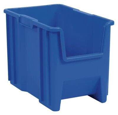 Durable Blue Storage Container Bin Set of 4 17.5x10.875x12.5 Inches - Image 1 of 4
