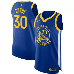 *Neu mit Etikett* Stephen Curry Golden State Warriors Nike Authentic Trikot - Blau Größe 44 - Bild 1 von 8