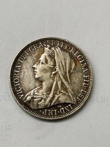 1901 Florin - Victoria British Silver Coin - Picture 1 of 2
