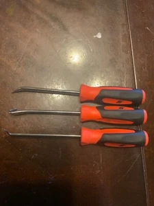 Snap On Orange 3 Pc  Mini Instinct Soft Grip Pick Set - Picture 1 of 3