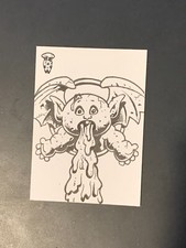 2020 Topps Garbage Pail Kids GPK Krashers Chris Meeks Sketch Card