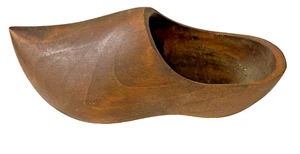 RARE VINTAGE Wooden Clog Shoe, Dutch Holland, Sz:9-1/4โL.& 3-3/4โW. Very Cute ๐ - Picture 1 of 21