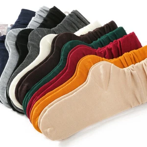 Women Cotton Slouch Socks Solid Ladies Fashion Soft Striped Warm Long Socks NEW - Picture 1 of 22