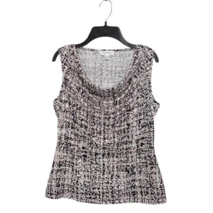 Top Calvin Klein para mujer S negro rosa mezcla de poliéster sin mangas capucha cuello carrera - Imagen 1 de 11
