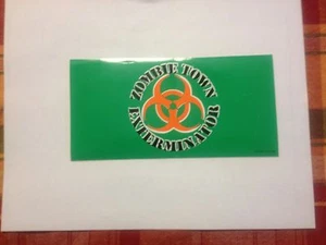 Zombie Bumper Sticker Zombies Zombie Decal Bumper Sticker flag Bumper 4"x7 1/2 - Picture 1 of 1