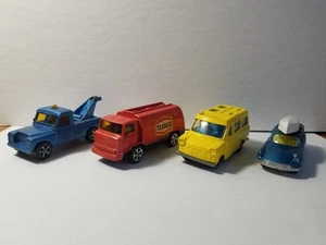 Used Lot of 4 Corgi Juniors - Transit Caravan, Citron Safari, Tanker, Land Rover - Picture 1 of 23