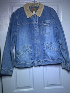 Eddie Bauer Mujer Chaqueta Vaquera Talla Grande Vintage Cuello Pana, Ropa de Campo - Imagen 1 de 11