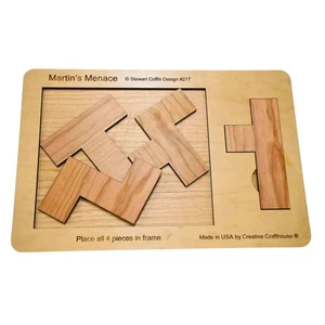 Giant Martin’s Menace Puzzle | 18” Wooden Brain Teaser - Picture 1 of 11