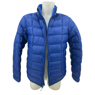 Chaqueta cooperativa REI para mujer grande azul 650 plumón acolchado ligera al aire libre Foto 1 de 4