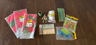 День рождения вечеринки Ninja черепахи предметы стол крышки чашки маски и т. д. - Изображение 1 из 4