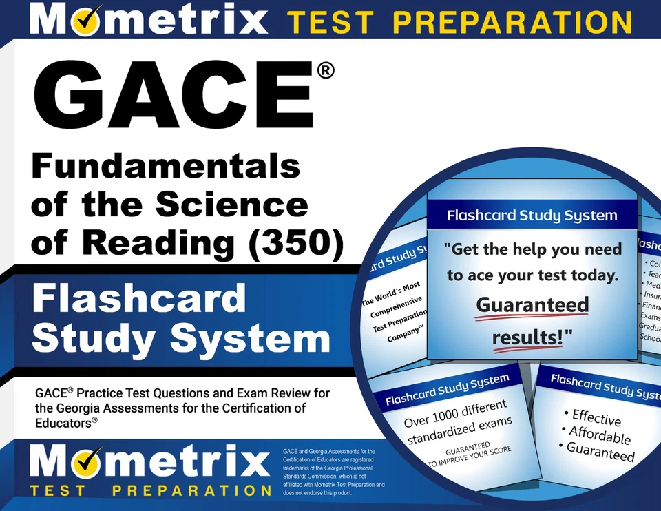 GACE Fundamentals of the Science of Reading (350) Flashcard Study System - Image 1 of 1