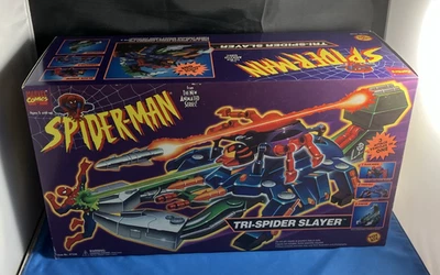 Spider-Man The Animated Series Tri-Spider Slayer Vehicle Toybiz SEALED - 1994 - Image 1 of 4