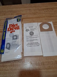 Dirt Devil Hand Vac Style G Paper Vacuum Bags 10 Per Pack - Picture 1 of 5