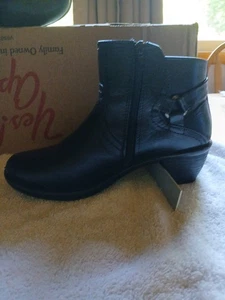  Easy Street Mujer’s Negro Dawnta Cremallera Lateral Botines Botas Zapatos 8.5W - Imagen 1 de 9