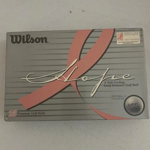 Wilson Golf Balls Hope Ribbon for Breast Cancer Awareness Sealed Box 15 Pc NEW - Picture 1 of 7