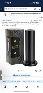 Wasserloser Diffusor für ätherische Öle, Aromatherapie Diffuser, Duft Diffu... Schneller Versand - Bild 1 von 10