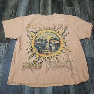 Sublime Urban Outfitters Women's Distressed w/ Holes Oversized Tee T-Shirt S/M - Picture 1 of 10