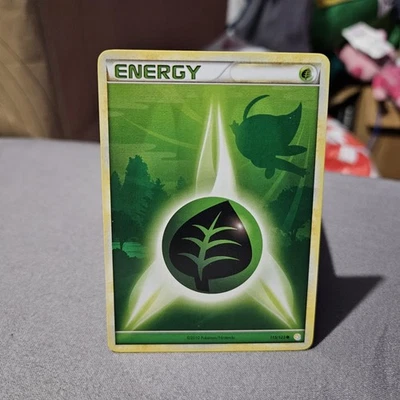 Grass Energy (Celebi) Pokemon TCG Heartgold Soulsilver Common Card #115/123 - Image 1 of 2