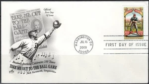 US Scott #4341, "Take Me out To The Ball Game",  ArtCraft FDC, unaddressed. - Picture 1 of 1