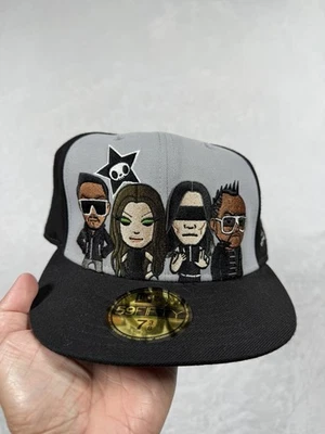 NEW ERA 59FIFTY BLACK EYED PEAS TOKIDOKI  LIMITED FITTED HAT BLACK 7 3/8 - Image 1 of 4