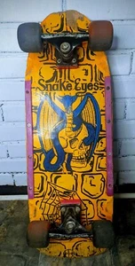 RARE Vintage 1980's NASH Red Line Snake Eyes Skateboard All Original - Picture 1 of 16