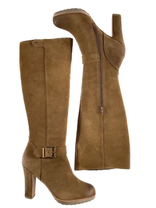 Talbots Casidy 2 Tall Riding Knee High Boots Heeled Dark Brown Boot 7.5 $239 New - Picture 1 of 7