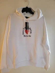 POLO RALPH LAUREN Womens L Valentine Heart Marseille Logo Sweatshirt Hoodie New! - Picture 1 of 7