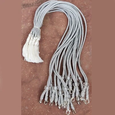 Gancho Cuerda Trasera Color Plata Perla Ajustable Collar Dori Lote 12 Piezas Bloqueable Foto 1 de 4