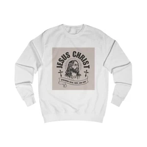 Inspirational Jesus Christ Sweatshirt, Faith Hoodie, Christian Apparel, - Picture 1 of 3