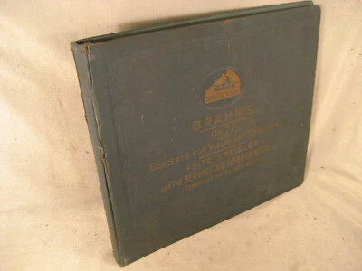 Album 4x12" - Brahms/ F. Kreisler: Opus 77 - Violin Concerto - 1927 UK - Bild 1 von 4