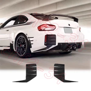For BMW M2 G87 2023+ Real Carbon Fiber Rear Bumper Side Vent C Blade Trim Canard - Picture 1 of 7