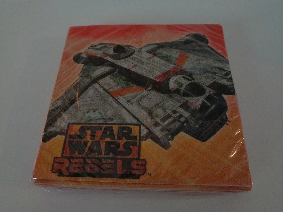 1 PACK SERVILLETAS PARA BEBIDAS DISNEY STAR WARS REBELS 16ct 2 capas nuevas hechas en ee. uu. Foto 1 de 1