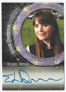 Stargate SG-1 Season 8 Autograph Auto Card A68 Erica Durance as Krista James - Picture 1 of 3