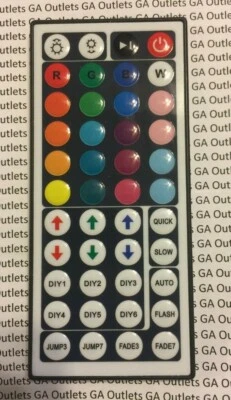 44 Key IR Remote Control Only For LED 3528/5050 Strip Light - Image 1 of 2