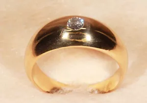 Bague en Or Jaune 750 / 18 Ct et Diamant - Bild 1 von 1
