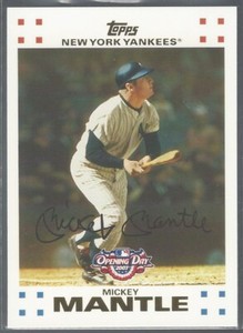 Mickey Mantle 2007 Topps Opening Day Card# 7
