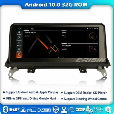 Autoradio Android 10.25" BMW X5 E70 / X6 E71 (2011-2013 CIC system) completo - Immagine 1 di 3