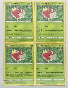 POKEMON TCG LOST ORIGIN Wurmple x4 4x Playset Comune #006/196 Pack Fresco quasi nuovo! - Foto 1 di 1