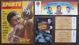 Aug. 1965 Sports Review (Floyd Patterson),1948 Stern's Boxing,Heroes of Sports  - Picture 1 of 3