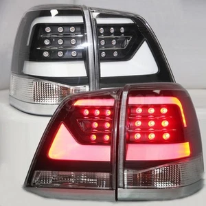 2008-2015 Year for Land Cruiser FJ200 LC200 LED Strip Tail Lights Black Housing - Bild 1 von 12