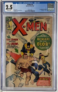X-MEN #3 CGC 2.5 Marvel 1964 1ª aplicación BLOB Frederick J. Dukes Stan Lee Jack Kirby - Imagen 1 de 3