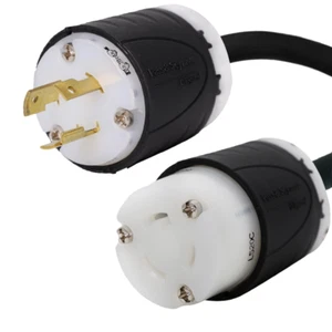 NEMA L5-20 Extension Cord - 6 ft, 20A/125V 12 AWG - Iron Box # IBX-4801-06 - Picture 1 of 1