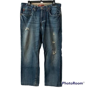 Pantalones de mezclilla Big Star Pioneer Boot para hombre 34R corte bota desgastados - Imagen 1 de 12