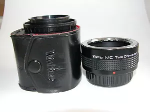 Vivitar MC Teleconverter 2x für Pentax K in Lederetui ++sehr guter Zustand++ - Bild 1 von 1