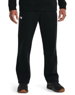 Under Armour UA 1300124 Mens Hustle Fleece Sweat Pant Loose Black 4XLT $50 New - Image 1 of 4