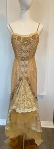 SHERRY HAUTE COUTURE GOWN GOLD SIZE 2 (XS) - Picture 1 of 24
