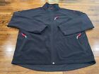 Nike Men's Xxl Jacket Black Fleece Full Zip Pocket Emboidered Logo Soft Shell