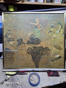 1895' Early PUB RETRO PRINT FROM 1960S ALUMINUM FRAME - Picture 1 of 19